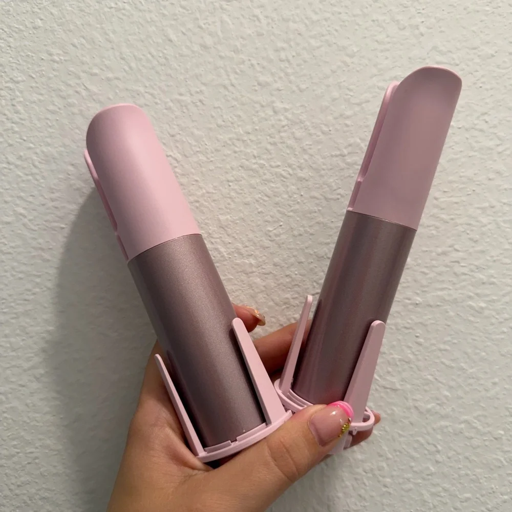 3-1 automatic Pink Multi-Barrel Curling Wand Set